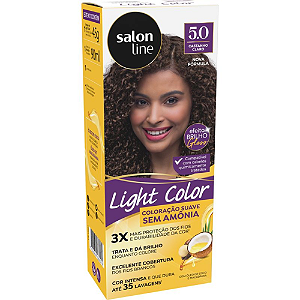 % PROMOÇÃO Tintura Light Color Tonalizante 5.0 Castanho Claro Salon Line