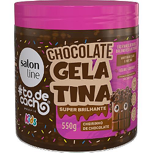 Gelatina Salon Line #Todecacho Chocolate Kids 550g