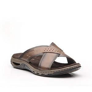 Chinelo Masculino Pegada Couro Anilina 13166302