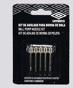 Kit de Agulhas para Bomba de Ar Umbro 5 Unidades