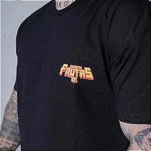 Camiseta Oversized Comam Frutas Box Preto