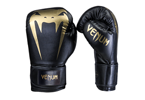 LUVA VENUM BOXE/MUAY THAI GIANT FULL LOGO PRO BLACK GOLD 12OZ/14oZ