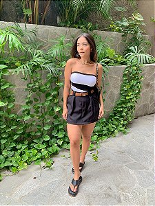 Short Saia com Cinto