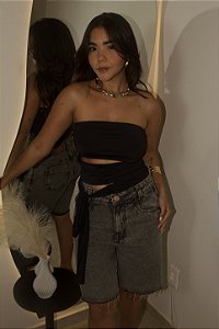 Cropped Babado Crepe Invictos