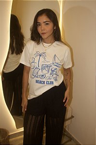 Tshirt em Algodão Com Estampa