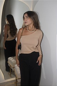 Blusa Ombro Único Em Poliamida