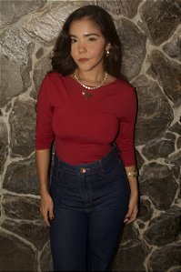 Blusa Manga Longa Poliamida