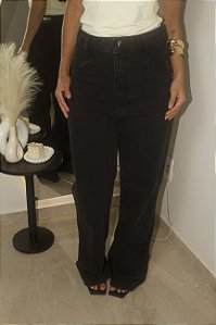 Calça Jeans Reta Preta