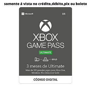 Game Pass Ultimate 1 Mês - 25 Dígitos - Xbox One - Xs - Pc