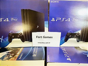 Ps4 Pro 4K 1TB Bivolt + Dualshock 4 + 2 Jogos Brinde / Frete Grátis