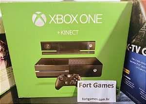 Xbox One Fat Completo + 10 Jogos + Controle + Sensor Kinect / Frete Grátis  via Sedex