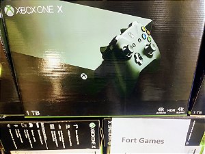 Xbox One X 1TB 4K Bivolt + 10 Jogos + Controle  / Frete Grátis via Sedex