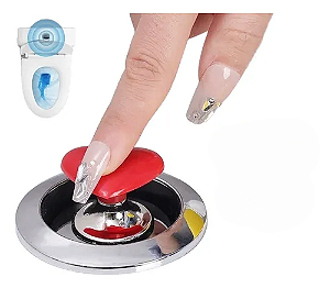 Botão de Coração Para Vaso Sanitário