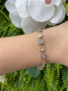 Pulseira Gota (Folheada)