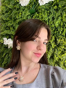 Conjunto Flor De Cristal