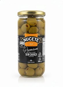 NUCETE PREMIUM AZEITONAS VERDES SEM CAROÇO 800G