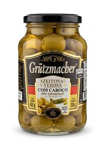 Azeitonas Verdes com caroço Grutzmacher 300gr