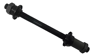 Eixo Traseiro Furado 3/8x145mm Com Espaçador Bike Blocagem