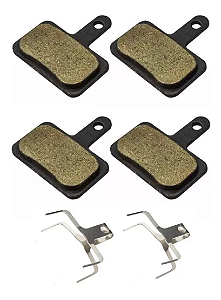 Pastilha Freio Tipo Shimano M395 M446 2 Pares + Molas