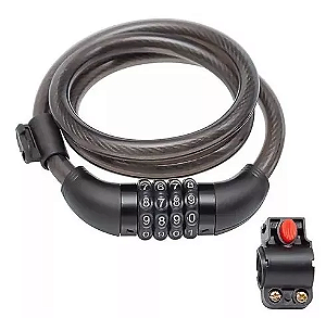 Trava Tranca Cadeado Grosso Bike E Moto Segredo 1000mm x 12mm