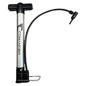 Bomba De Ar Oficina Para Encher Pneu Bike Alumínio 30cm Chão