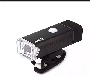 Farol Lanterna Bike Led 4 Funções Recarregável Usb 180 Lumens