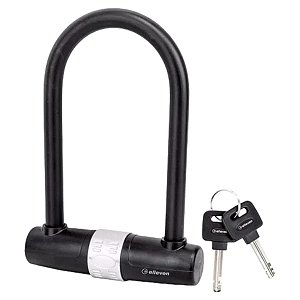 Cadeado Bike Bicicleta U Lock Trava Chave 170x245mm Cor Pto