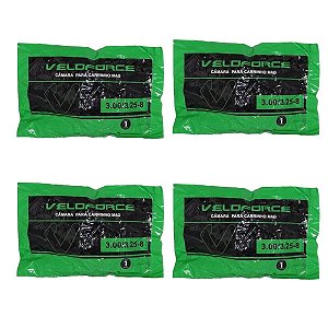 Kit 4 Câmara De Ar 3.00/3.25x8 Carrinho De Mão Carriola Bike