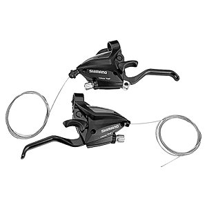 Par Alavanca Plus Shimano Ez Fire Ef500 3x8v 24v Preto Bike