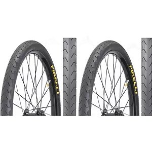 Par Pneu Pirelli Aro 26x1.50 Slick Phantom Street Preto Bike