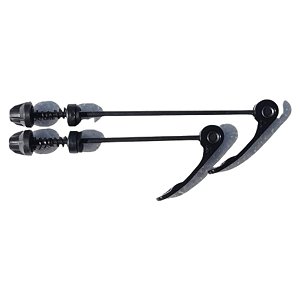 Par Blocagens De Cubo Dianteria/Traseira Alumínio Preta Bike