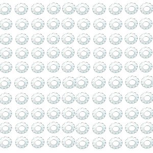 Kit 100 Arruelas Frisada Para Eixo Traseiro 3/8 Cromada Bike
