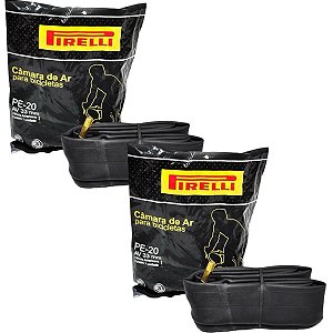 Par Câmara De Ar 20 Válvula Americana 32mm Pirelli Bicicleta