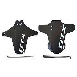 Kit Paralama Bike Mtb Dh Dianteiro Traseiro Gtx Branco Rsd