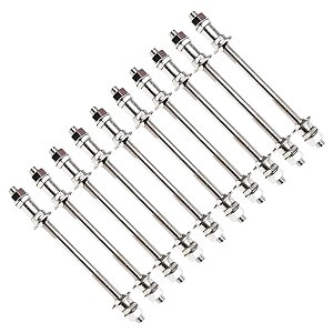 10 Unid Eixos Traseiro 3/8x180mm Com Guarda Pó E Espaçador