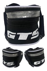 Bolsa De Selim Bicicleta Com Refletor Bike Gts Mtb Speed Urb Preto
