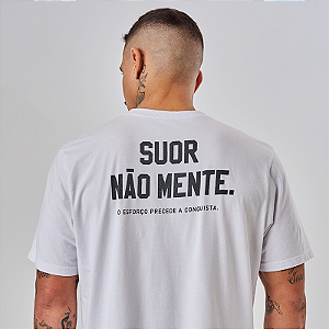 CAMISETA SUOR NÃO MENTE BRANCA