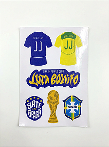 CARTELA DE ADESIVOS LUTA BONITO