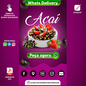 Cartão Digital Interativo Açaí