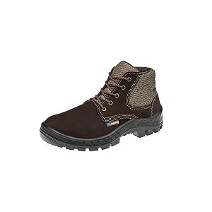 Bota Nobuck c/ Cadarço Bico PVC - MARLUVAS