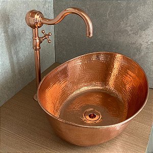 Torneira Rustica Cobre Registro Alto
