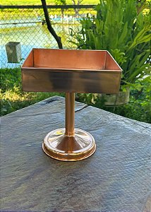 Bowl de Cobre Quadrado Para Frutas e Especiarias P