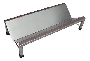 Calha Veterinária Cirúrgica Em V 100% Aço Inox Média 75cm