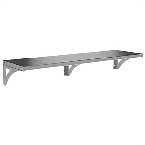 Prateleira Aérea Aço Inox 22cm X 100cm Restaurante Cor Cinza
