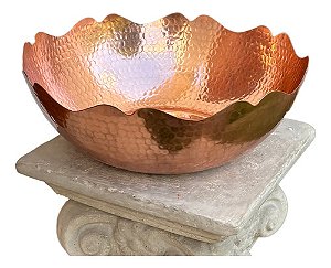 Cachepot Em Cobre Puro Luxo Jardim Casa 37 Cm