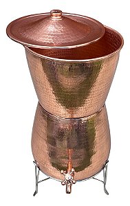 Filtro Cobre Puro 7 Litros Com Suporte Em Inox
