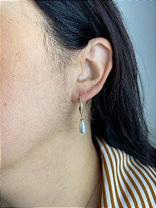 Argolinha Gota Pérola