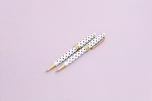 Caneta Super Luxo Metal Poá