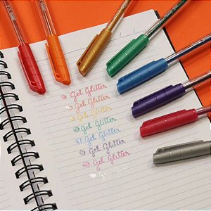 Caneta Esferográfica Gel Glitter 1.0mm