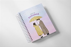 Diário de Doramas Assistidos - Planner de Dorameira Avaliação de Doramas Capa Dura Holográfica